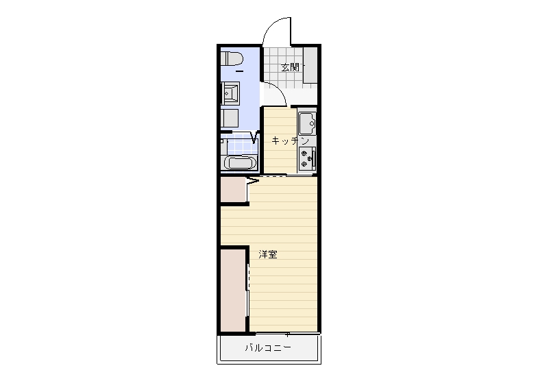 天童市南町2丁目10-51「モンシエルウェスト」1K　50,000円画像